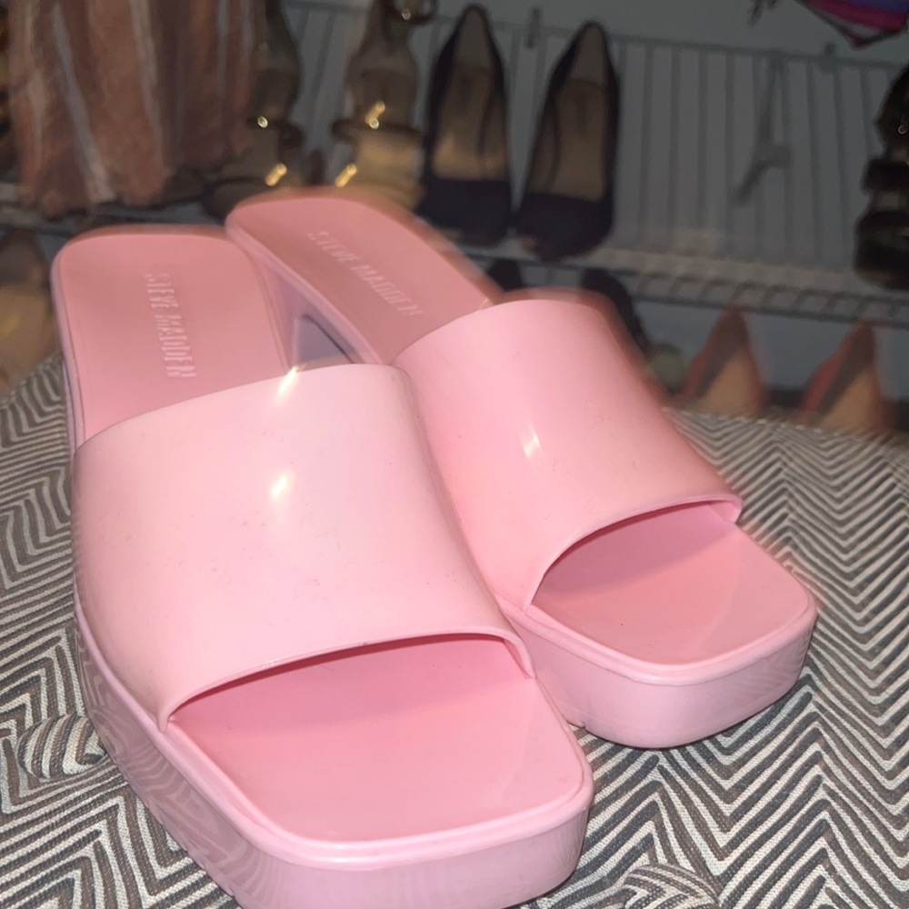 Pink Steve Madden sandals